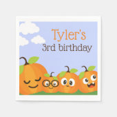 Pumpkin Patch Boerderij Kinderen Verjaardag Servet (Voorkant)