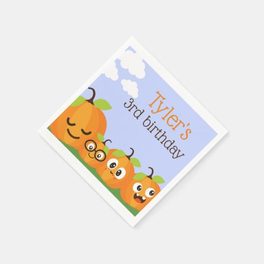 Pumpkin Patch Boerderij Kinderen Verjaardag Servet (Hoek)