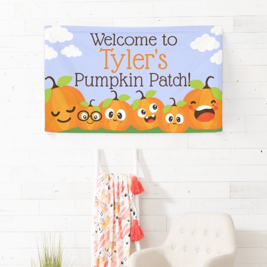 Pumpkin Patch Boerderij Kinderen Verjaardag Spandoek (Insitu)