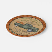 Pumpkin Patch Boerderij Rustische Herfst  vrachtwa Papieren Bordje (Gekanteld)