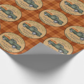 Pumpkin Patch Boerderij  Truck Herfst Pset Rustic Cadeaupapier (Hoek)