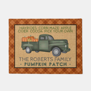 Pumpkin Patch Boerderij Truck Herfst Pset Rustic Deurmat