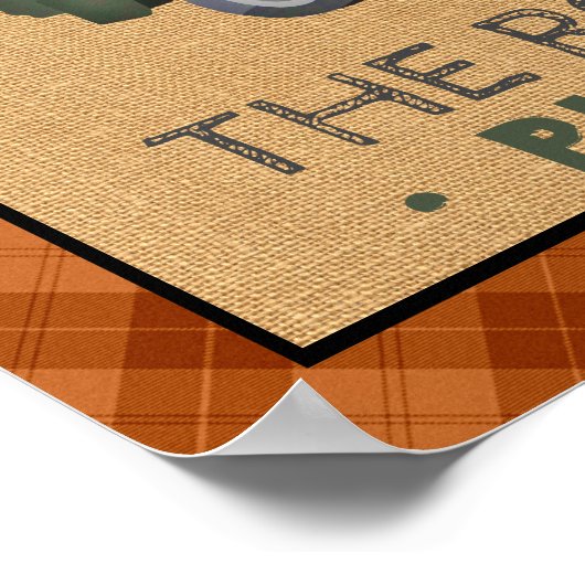 Pumpkin Patch Boerderij  Truck Herfst Pset Rustic Poster (Hoek)