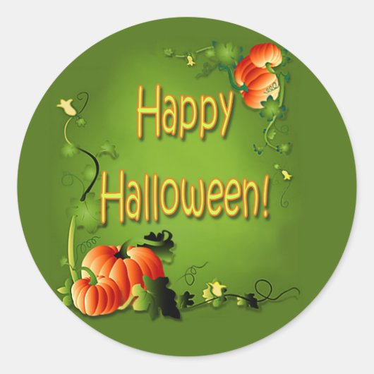 PUMPKIN PATCH by SHARON SHARPE Ronde Sticker (Voorkant)