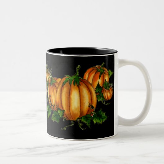 PUMPKIN PATCH by SHARON SHARPE Tweekleurige Koffiemok (Rechts)