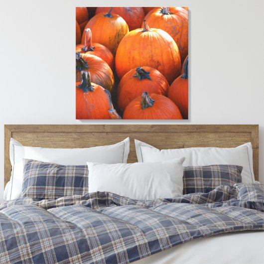 Pumpkin Patch Canvas Afdruk (Insitu (Slaapkamer))