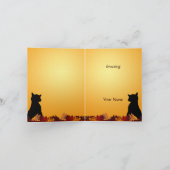Pumpkin Patch Cats Hartelijk dank Bedankkaart (Binnen)