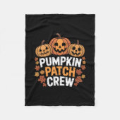 Pumpkin Patch Crew Funny Pumpkin Patch Squad Thank Fleece Deken (Voorkant)