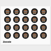 Pumpkin Patch Crew Grappige Pumpkin Patch Squad Be Ronde Sticker (Vel)