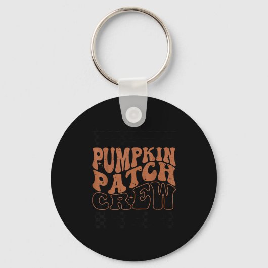 Pumpkin Patch Crew Halloween Pumpkin Patch Fall Fa Sleutelhanger (Voorkant)
