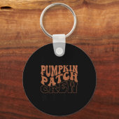 Pumpkin Patch Crew Halloween Pumpkin Patch Fall Fa Sleutelhanger (Voorkant)