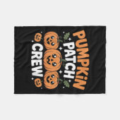 Pumpkin Patch Crew Matching Family Fall Autumn Fleece Deken (Voorkant (Horizontaal))