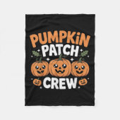 Pumpkin Patch Crew Matching Family Fall Autumn Fleece Deken (Voorkant)