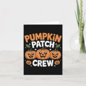 Pumpkin Patch Crew Matching Family Fall Autumn  Kaart (Voorkant)