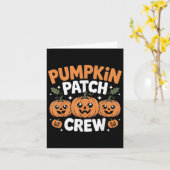 Pumpkin Patch Crew Matching Family Fall Autumn  Kaart (Gele Bloem)