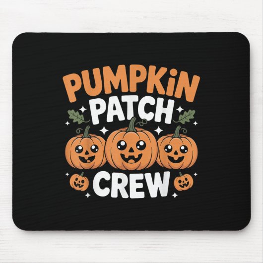Pumpkin Patch Crew Matching Family Fall Autumn  Muismat (Voorkant)