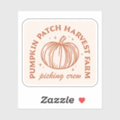Pumpkin patch crew team sticker (Vel)