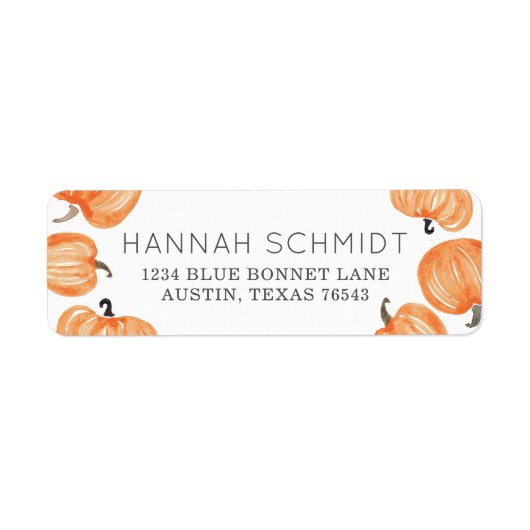 Pumpkin Patch Etiket (Voorkant)