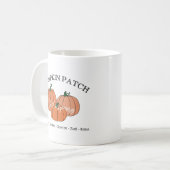 Pumpkin Patch Family or Company Employee Names Koffiemok (Voorkant links)
