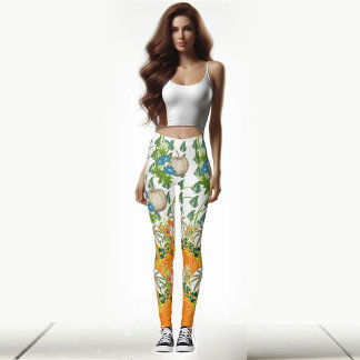 Pumpkin Patch Festival Herfst Colour Foliage Green Leggings