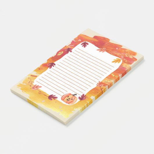 Pumpkin patch fluistert post-it® notes (Schuin)