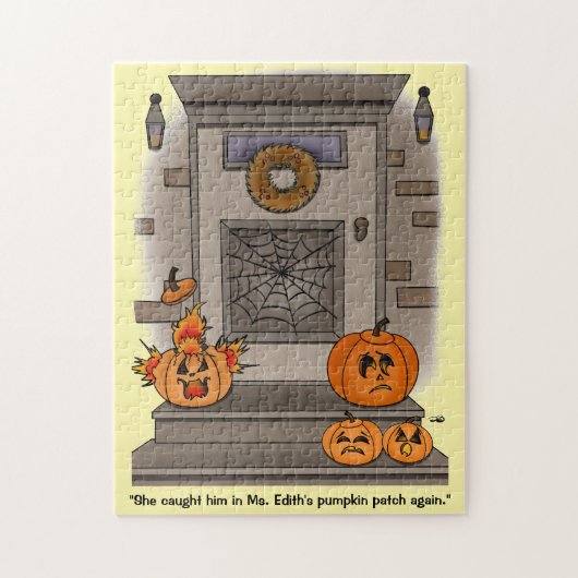 Pumpkin Patch Funny Jigsaw Puzzle Legpuzzel (Verticaal)