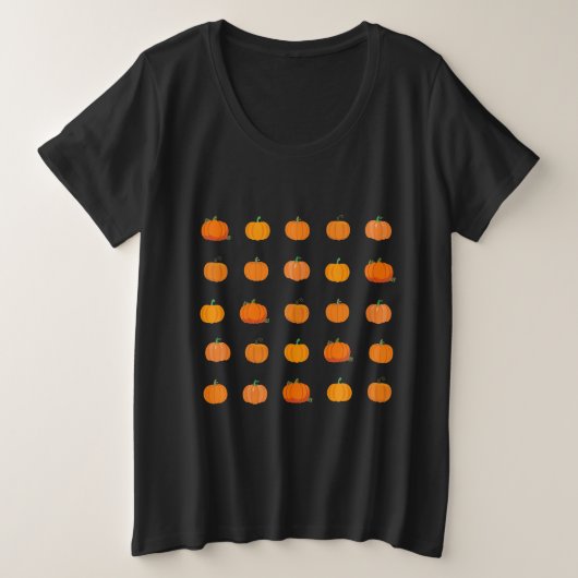 Pumpkin Patch Grote Maat T-shirt (Design voorkant)