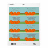 Pumpkin Patch Halloween Baking Labels (Full Sheet)