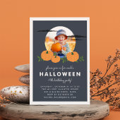 Pumpkin Patch Halloween Birthday Party Invitation Kaart