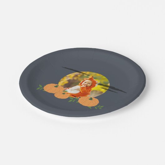 Pumpkin Patch Halloween Foto Papieren Bordje (Gekanteld)