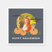 Pumpkin Patch Halloween Foto Servet (Voorkant)