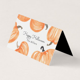 Pumpkin Patch Halloween Goodie Bag Label Kaart