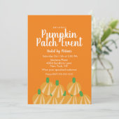 Pumpkin Patch Halloween Herfst Event Flyer Kaart (Staand voorkant)