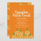 Pumpkin Patch Halloween Herfst Event Flyer Kaart (Voorkant / Achterkant)