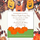 Pumpkin Patch Halloween Invitation Kaart
