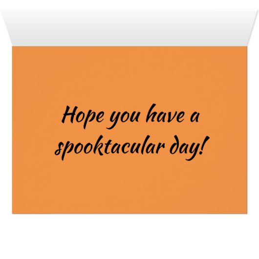 Pumpkin Patch Halloween Kaart (Binenzijde Horizontaal (Onderkant))