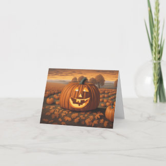 Pumpkin Patch Halloween Kaart