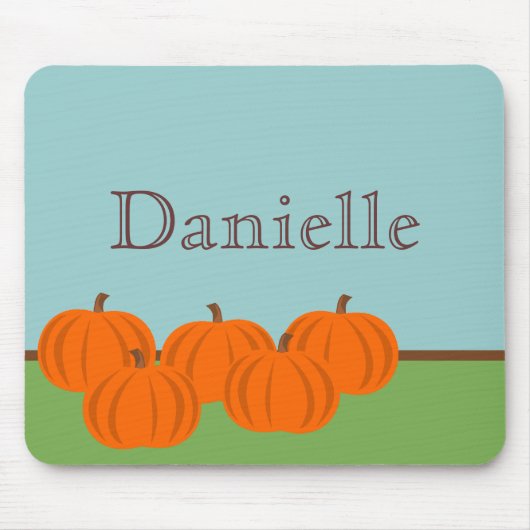 Pumpkin Patch Halloween Mousepad Muismat (Voorkant)