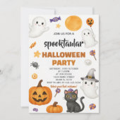 Pumpkin Patch Halloween Party Invitation Kaart (Voorkant)