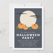 Pumpkin Patch Halloween Party Invitation Kaart (Voorkant)