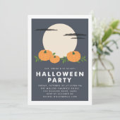 Pumpkin Patch Halloween Party Invitation Kaart (Staand voorkant)