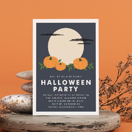 Pumpkin Patch Halloween Party Invitation Kaart
