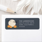 Pumpkin Patch Halloween Return Address Etiket (Insitu)
