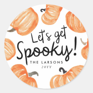 Pumpkin Patch Halloween Ronde Sticker