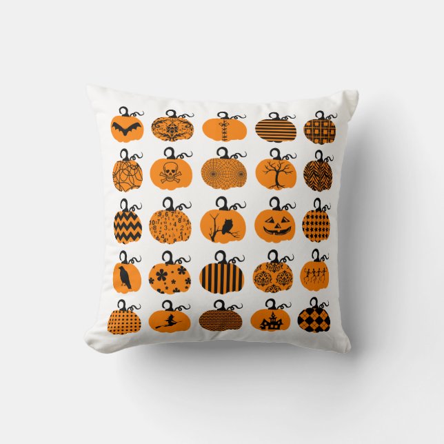 Pumpkin Patch Halloween Sierkussennen Kussen (Voorkant)