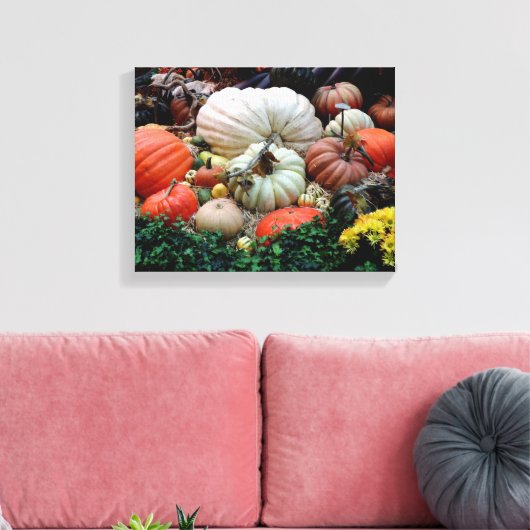 Pumpkin Patch Harvest Canvas Afdruk (Insitu (Woonkamer))