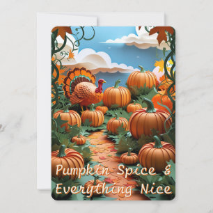 Pumpkin Patch Harvest Feestdagenkaart