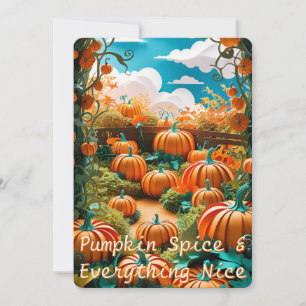 Pumpkin Patch Harvest Feestdagenkaart