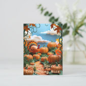 Pumpkin Patch Harvest Feestdagenkaart (Staand voorkant)