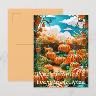 Pumpkin Patch Harvest Feestdagenkaart